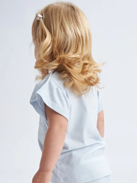 Remera volados Celeste