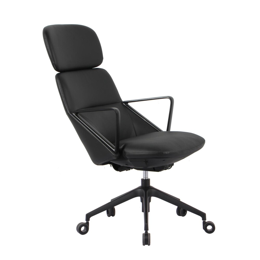 SILLA GERENCIAL DE CUERO CUERO NEGRO 3003-1