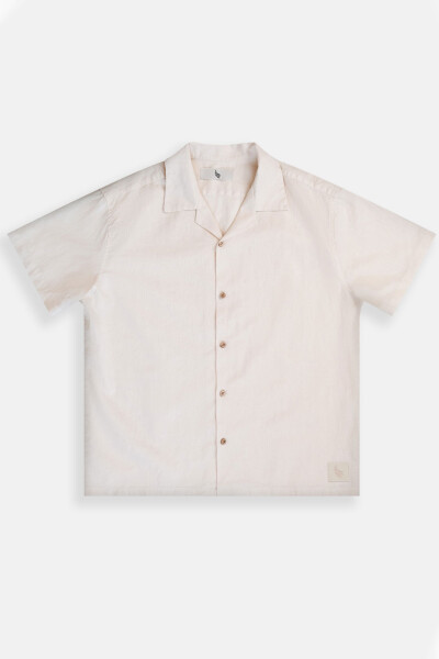 CAMP-COLLAR BOXY SHIRT Cream