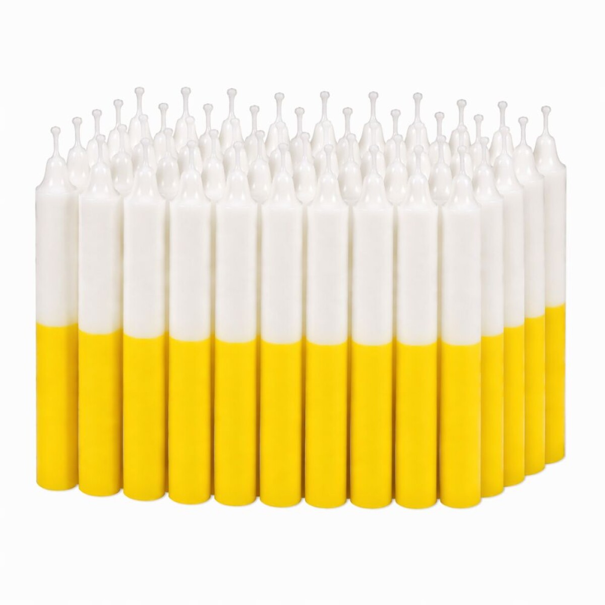 VELA N° 4 COMBINADA X50 - Blanco/amarillo 