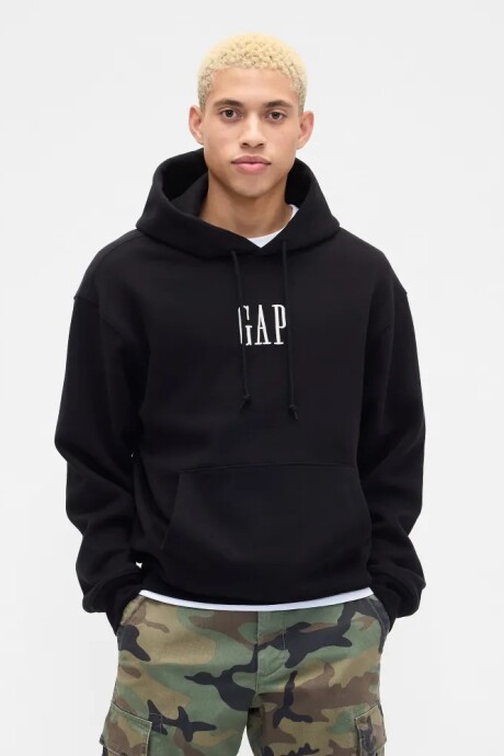 Canguro Logo Gap Oversized Hombre True Black V2