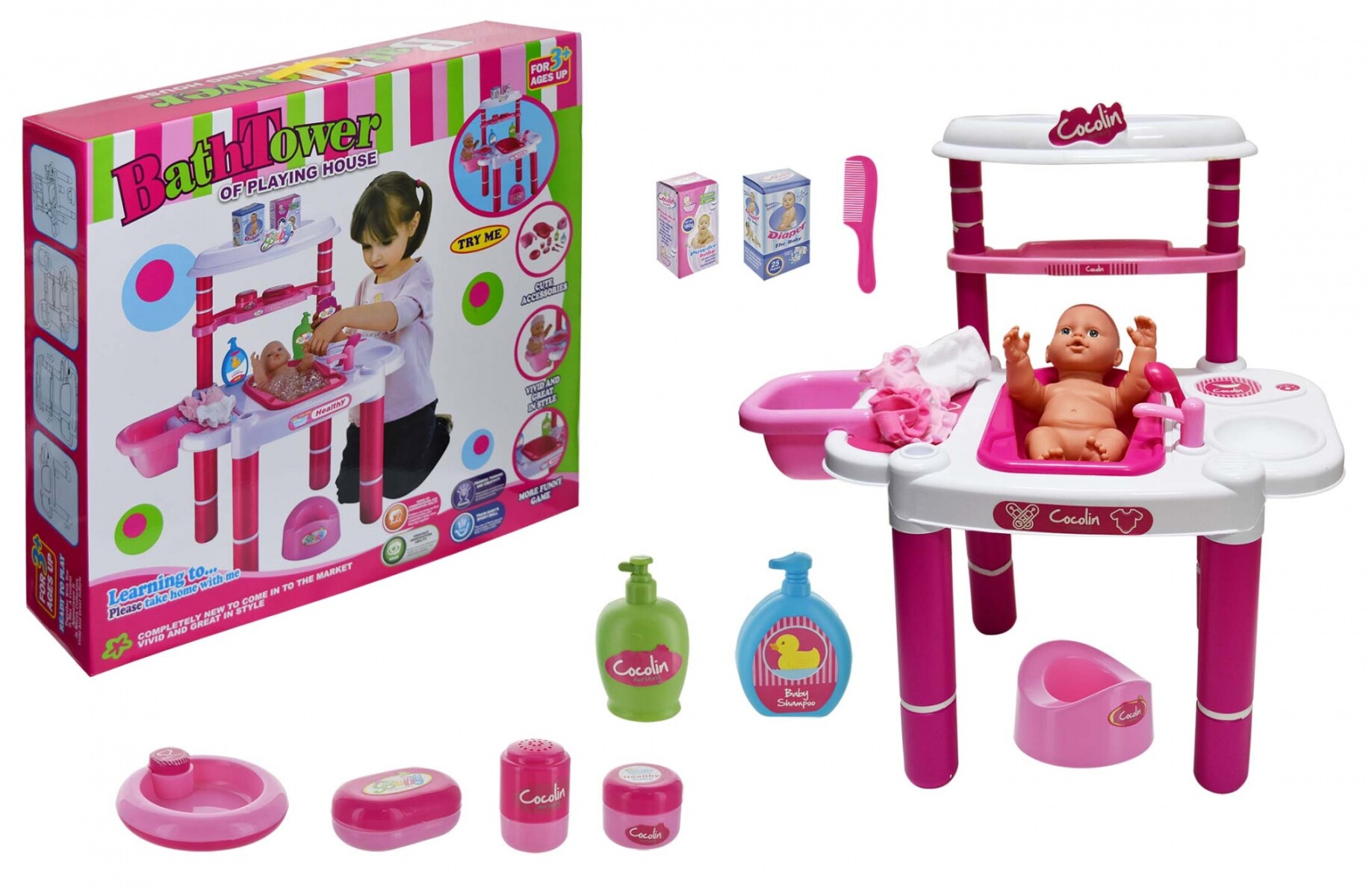 BAÑO DE BEBE CON ACCESORIOS 1046-32102 