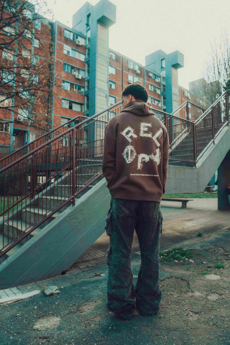 Hoodie Religión Marron