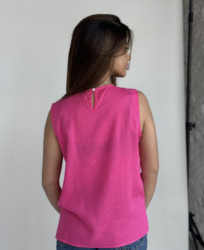 Blusa Palm fucsia