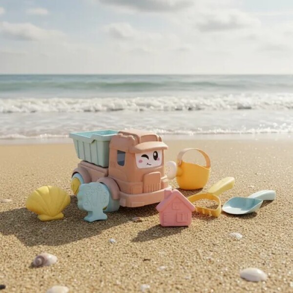 Juego de playa camión con regadera y accesorios Juego de playa camión con regadera y accesorios