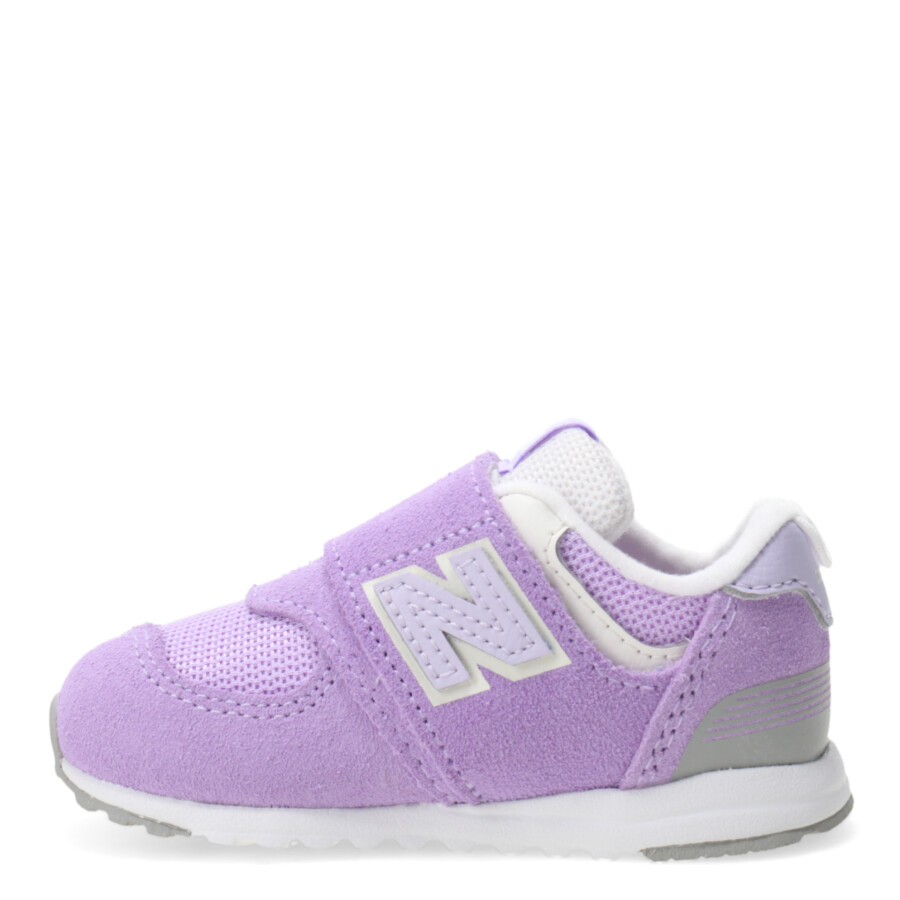 Championes de Niños New Balance 574 Lila - Blanco