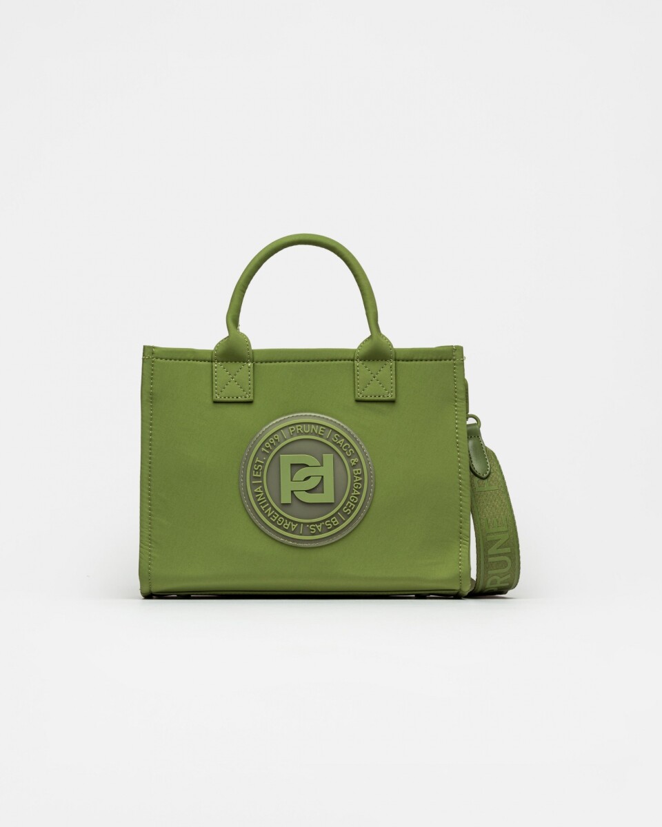 Cartera de mano Elena en nylon - Verde 