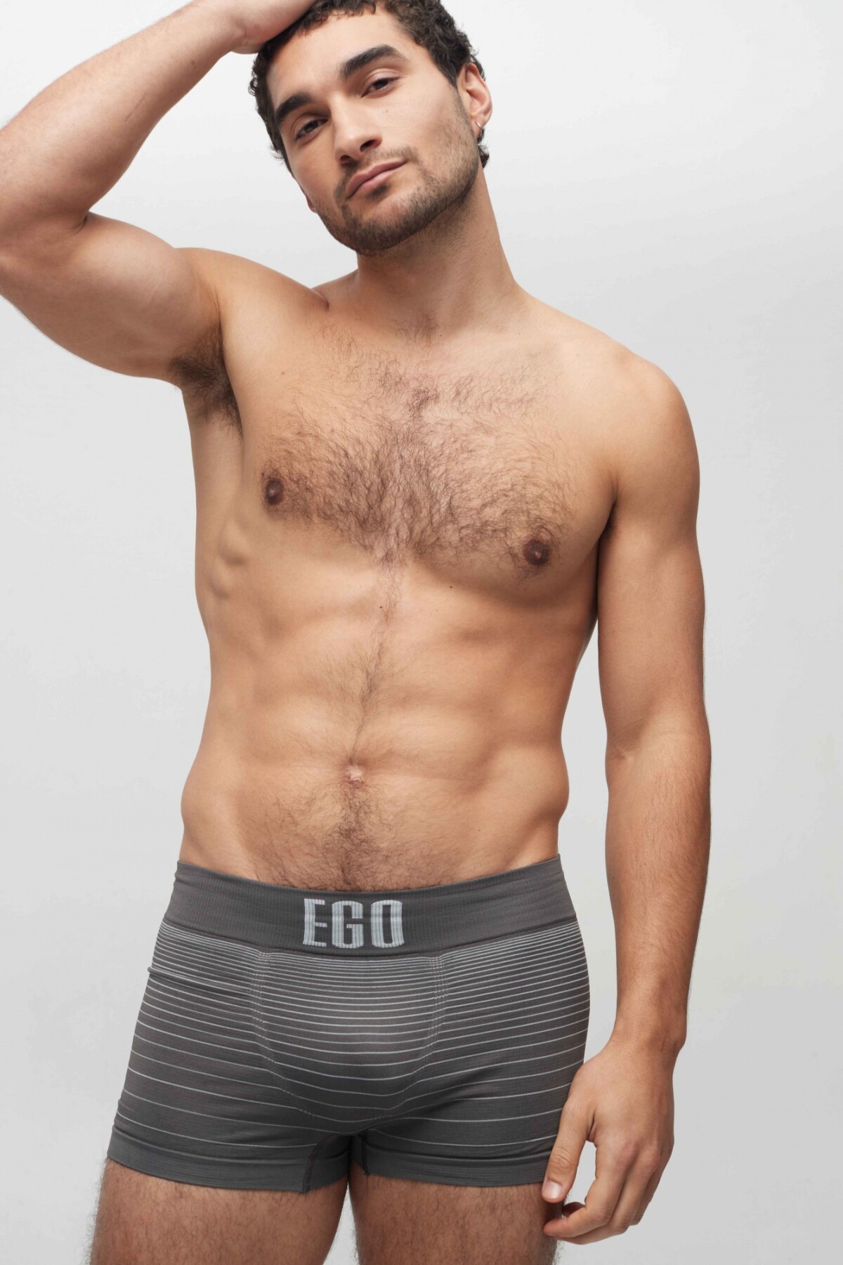 Boxer EGO Elastico Ancho Gris Plomo