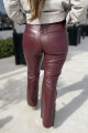 Leather Pant Bordeaux