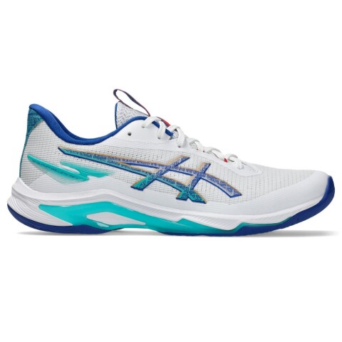 Zapatillas Vóley Netburner Ballistic Ff 4 Hombre White/asics Blue