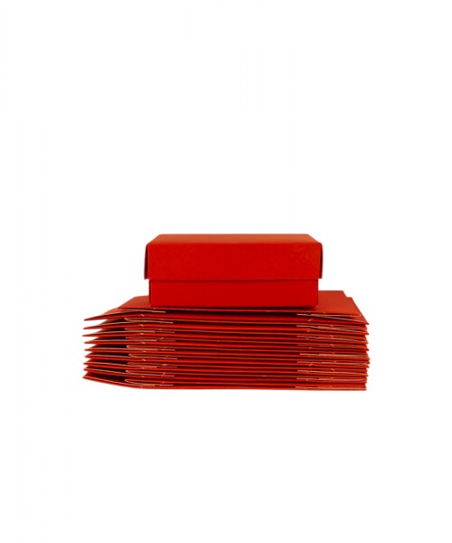 Pack x 20 unid - caja 03 8x12x4,5 cm eco ROJO