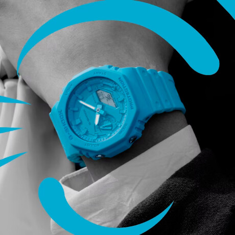 Reloj G-Shock Ga2100-2A2Dr En Resina Celeste 0