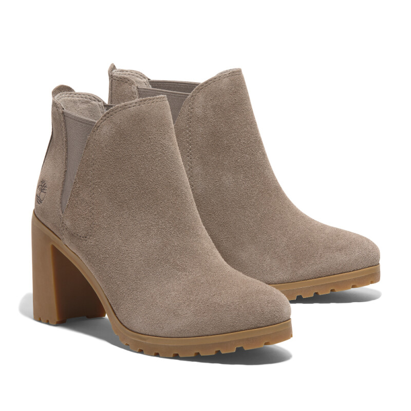 Botas Chelsea Allington Mid Mujer Taupe Suede