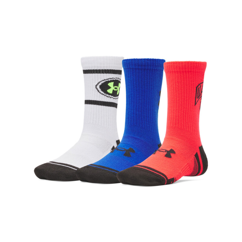 Y UA Perform Tech 3p Crew-RED RED-713