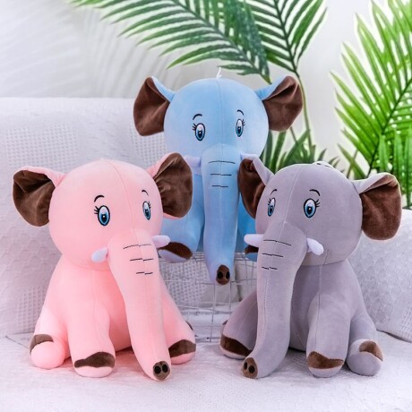 Peluche Elefante Gris Algodón Alto 25cm Peluche Elefante Gris Algodón Alto 25cm