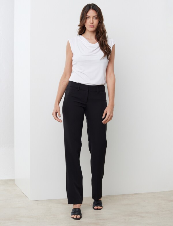 Pantalon Sastrero Recto NEGRO