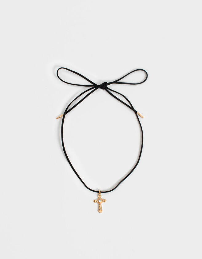 Chokers Con cruz Choker Con Cruz - Dorado