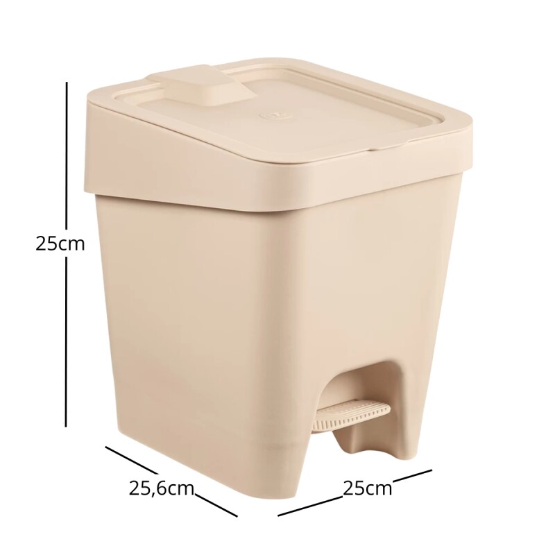Tarro de Residuos Con Pedal 8L CAPPUCCINO