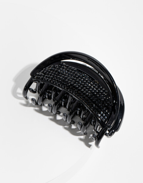 Broche Strass Broche De Acrílico - Negro