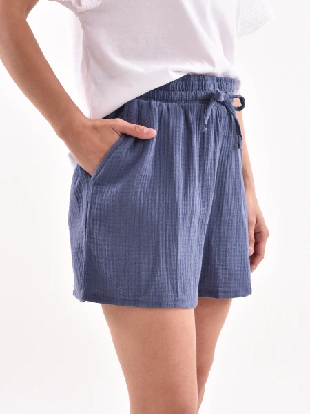 SHORT VENECIA AZUL OSCURO