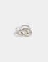 Anillos Medianos y Grandes Metal Anillo Metálico Entrelazado - Plateado