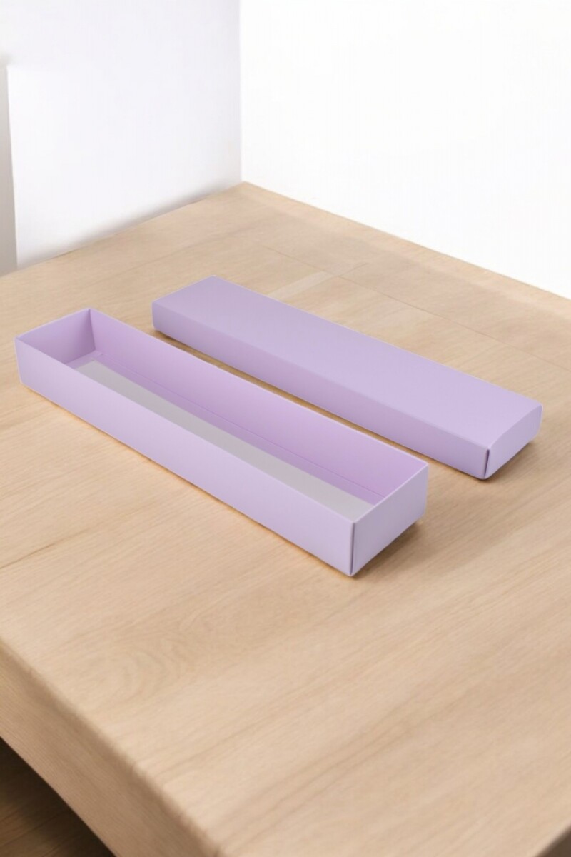 Caja Rectangular 7x32x4 cm - LILA 