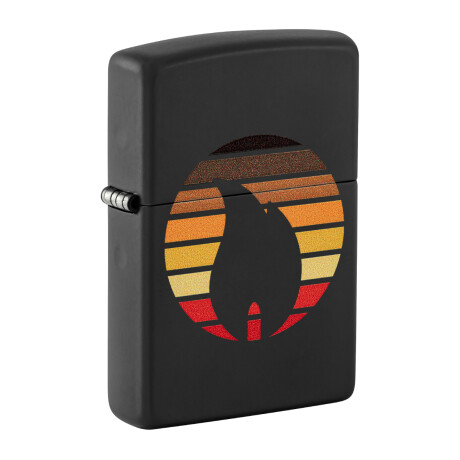 Encendedor Zippo Negro Mate C/diseño 0