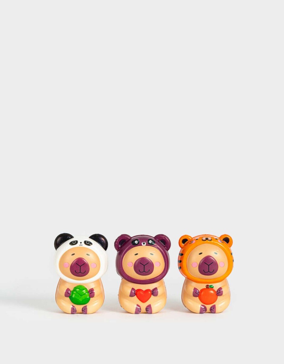 Set De Squishys Capibaras - Combinacion Multicolor 