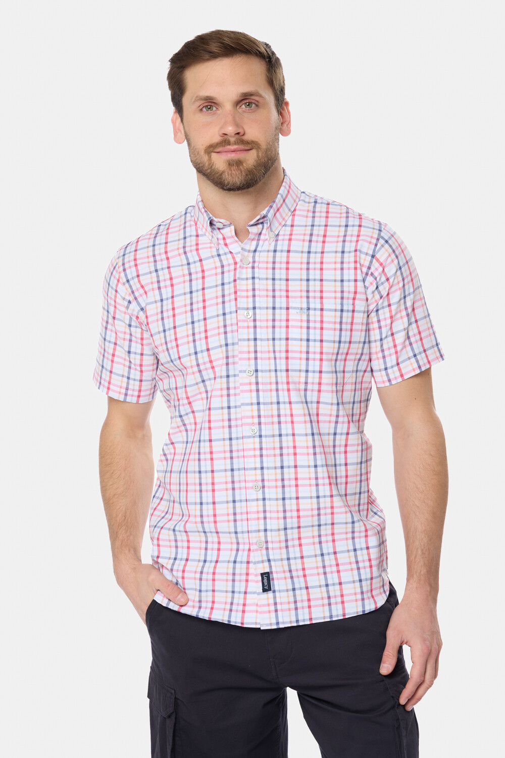 CAMISA SPORT A CUADROS Rojo