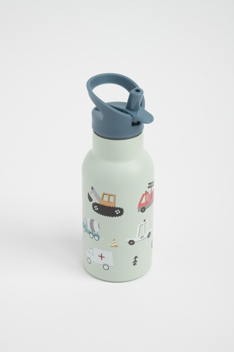 Termo acero auto 500ml Azul