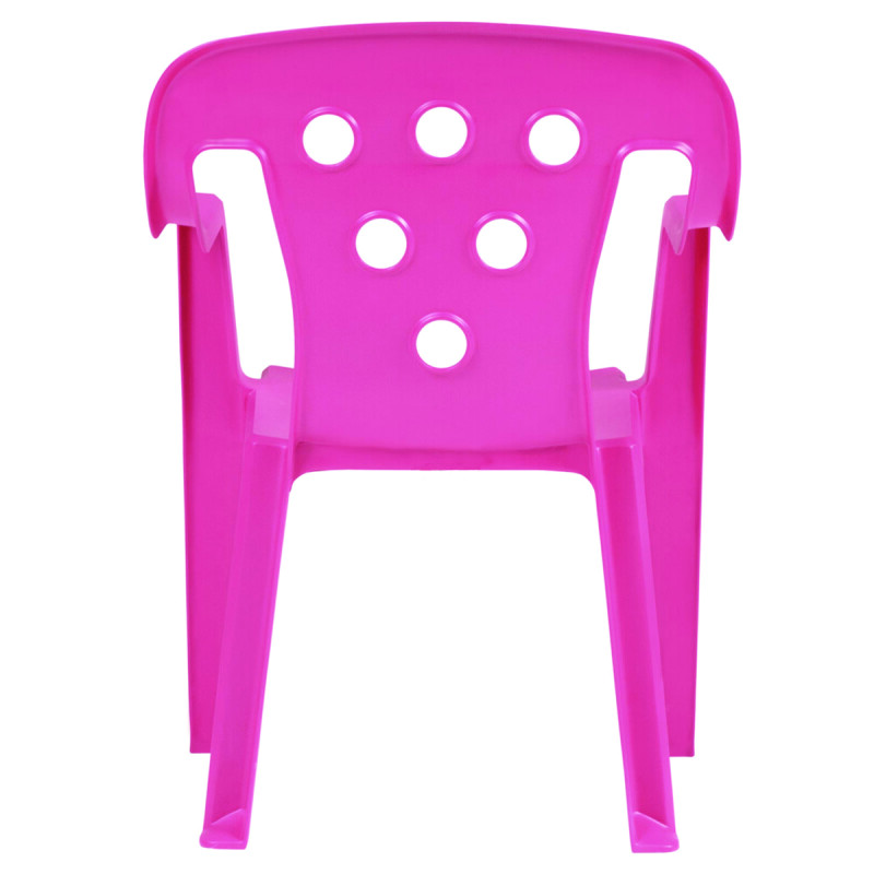 Silla infantil con apoya brazos ROSA