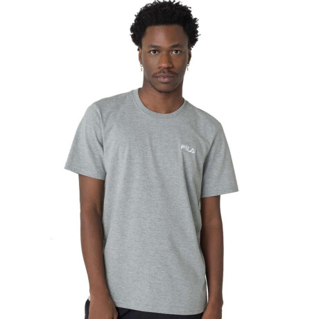 Fila Remera Masculina Classic Gris-Blanco