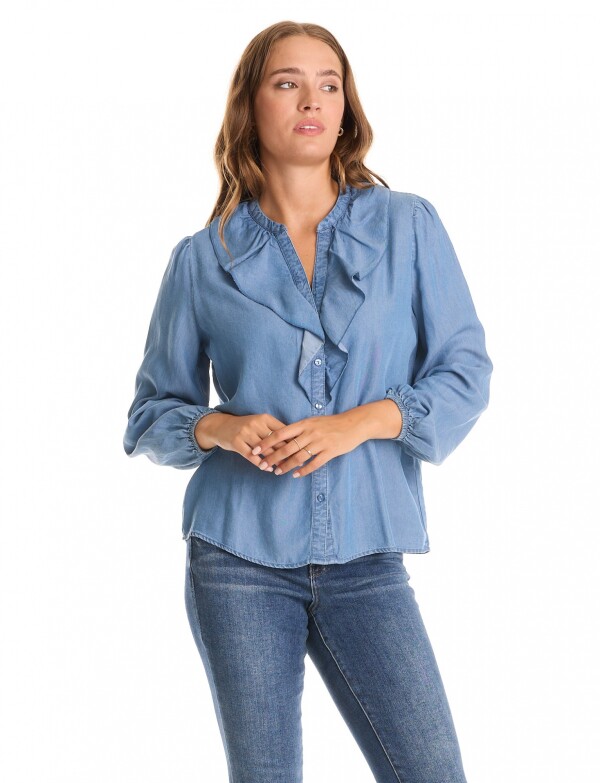 Blusa Lyocell Btn Vo JEAN