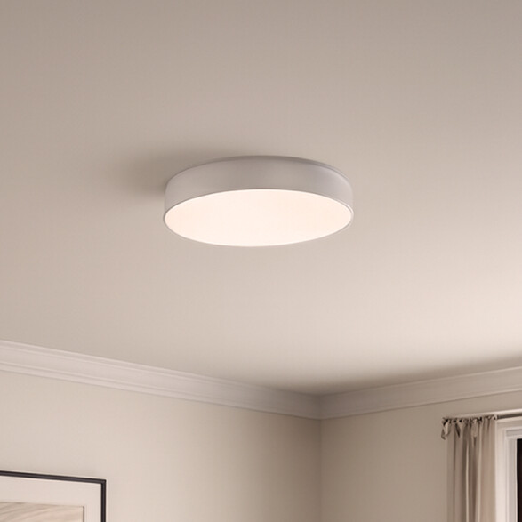 Plafón LED 18W cálido 240V Ø155mm blanco NV2168