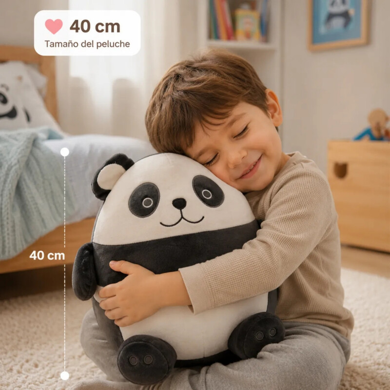 Manta De Apego Peluche C/Frazada 1.60m X 1.00m Inf. Panda