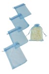 Pack x 100 - Bolsas organza 12x17 cm TURQUESA