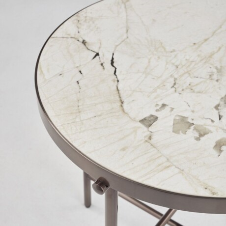 Mesa Auxiliar CELLINI Blanco - -