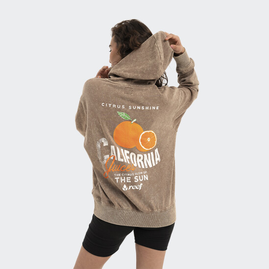 Canguro Reef W Hoodie Marron