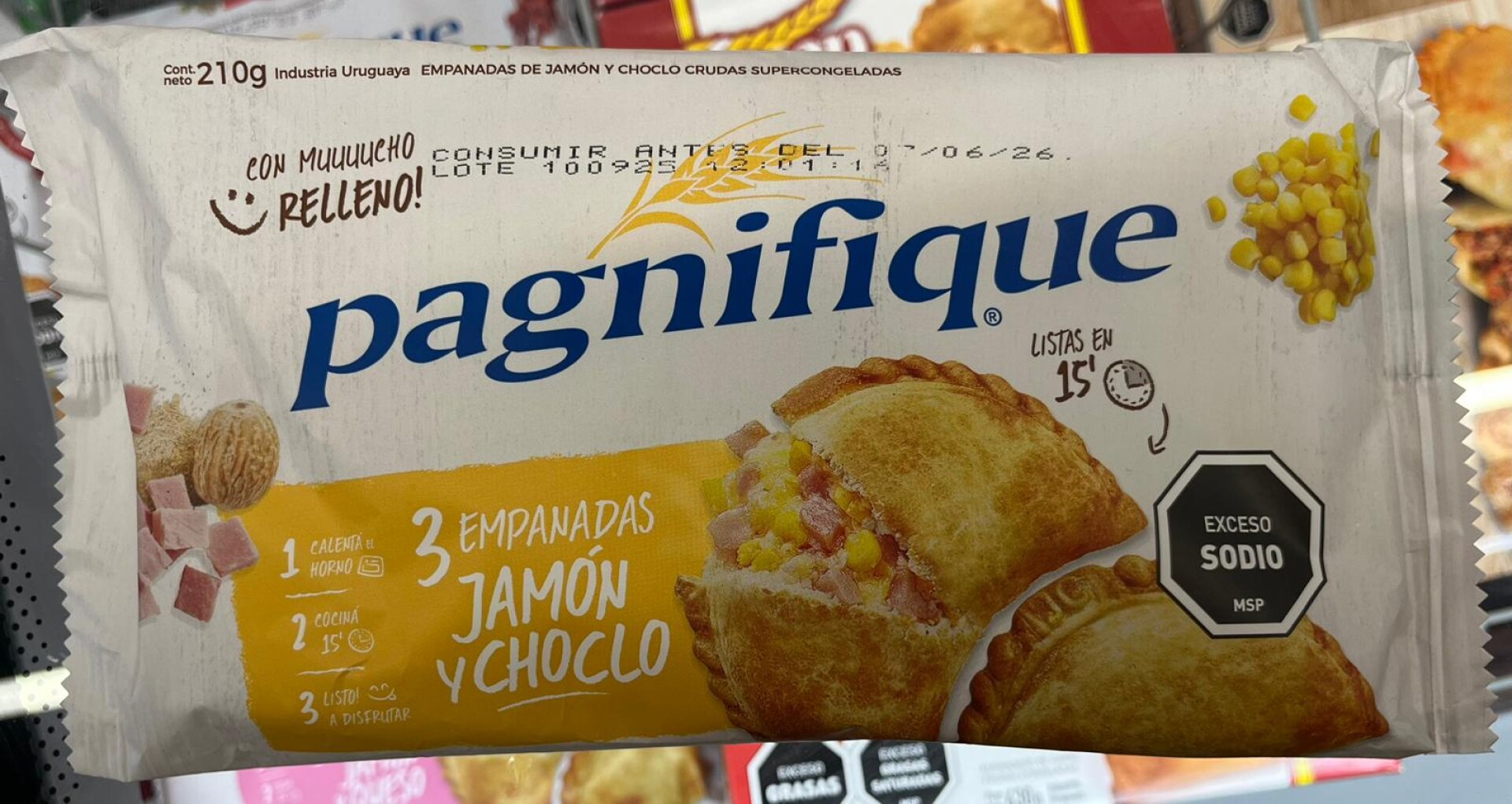 EMPANADAS DE JAMÓN Y CHOCLO X3 PAGNIFIQUE 