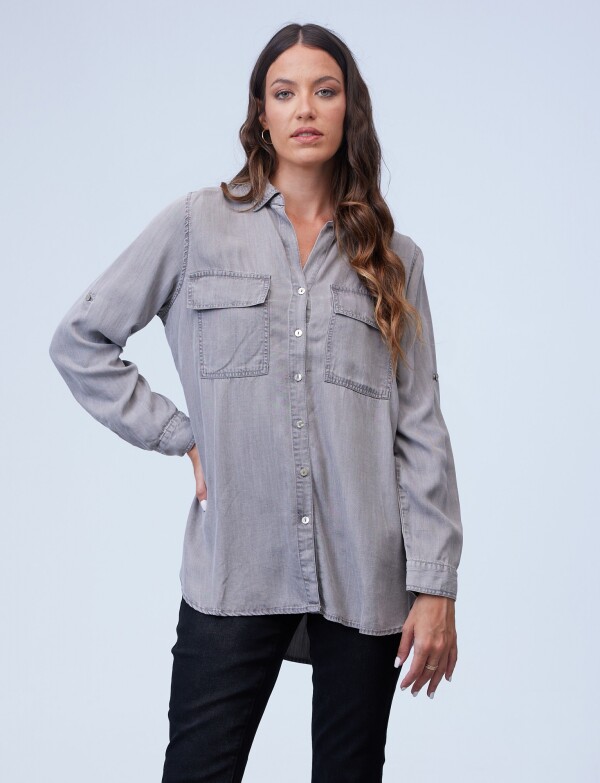 Camisa Tencel GRIS