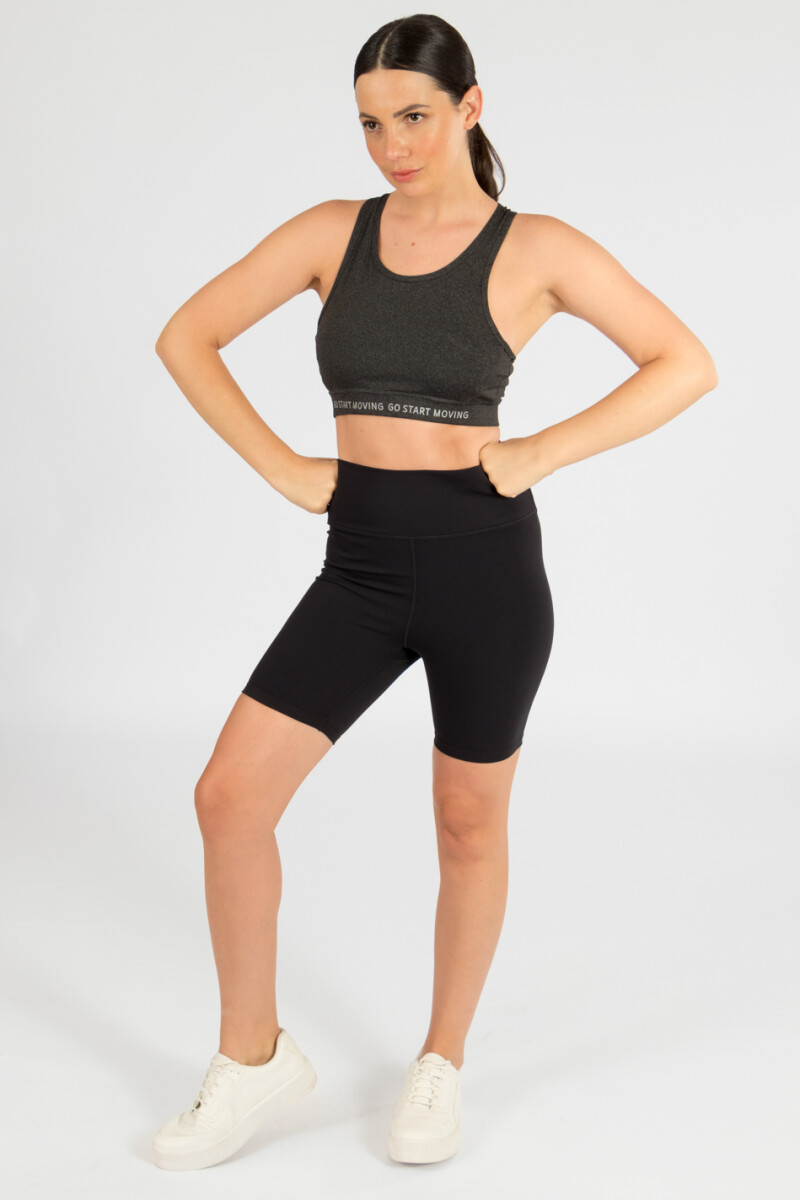 Top halter Gris melange