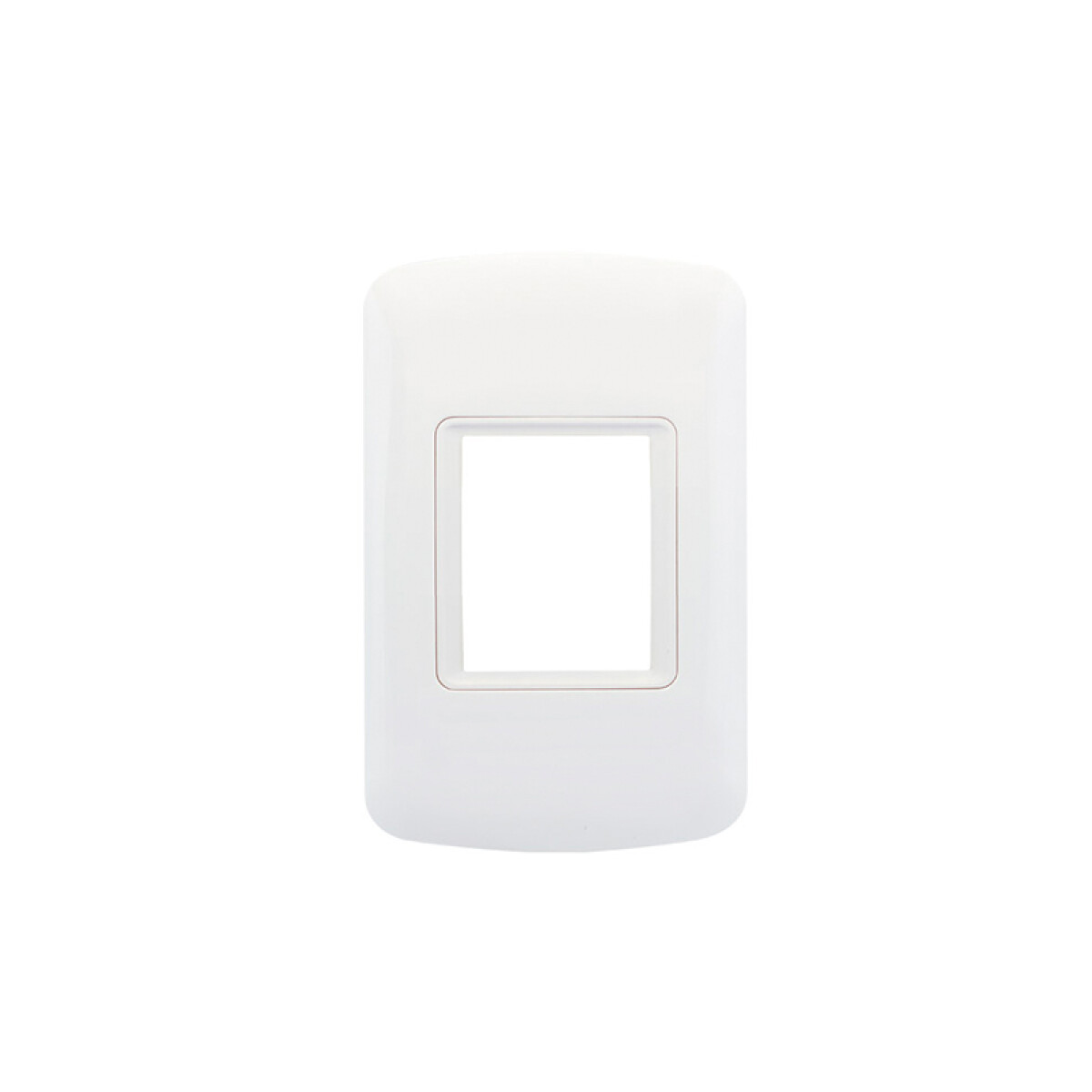 Plaqueta para 1 módulo doble blanca - Atenea Plus - M48607 