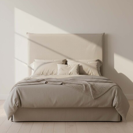 RESPALDO CON FUNDA 1 1/2 PLAZA TELA MARRON MAIA