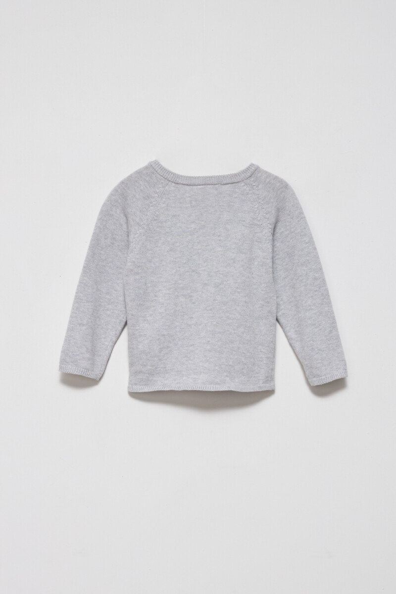 Buzo punto Gris Melange