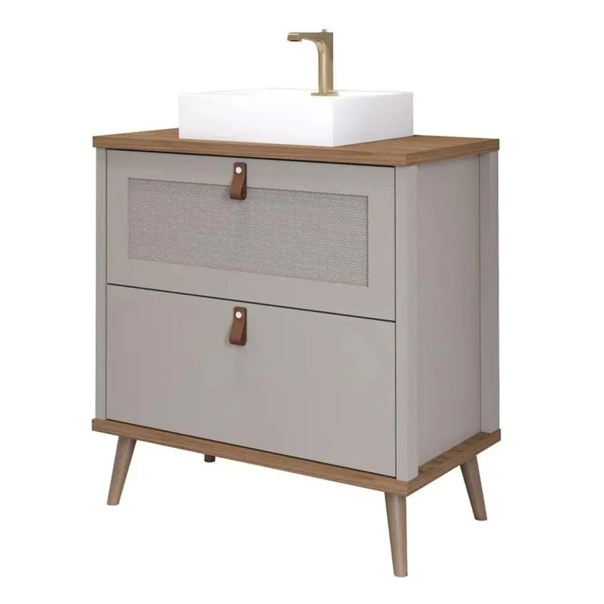 Mueble De Baño Veneto Con Bañera De 60 Cm Capuccino/freijo Color De Los Muebles Cappuccino/freijo 