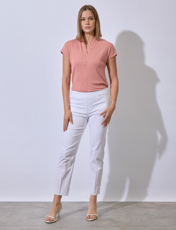 Pantalon Recto Modelador BLANCO