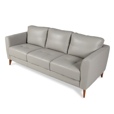 Sofa Milan 0521 - Cuero Advanced - 3 cuerpos Silver