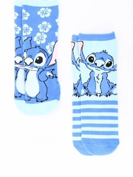 MEDIAS STITCH IN BLUE PACK X2 VARIANTE 1