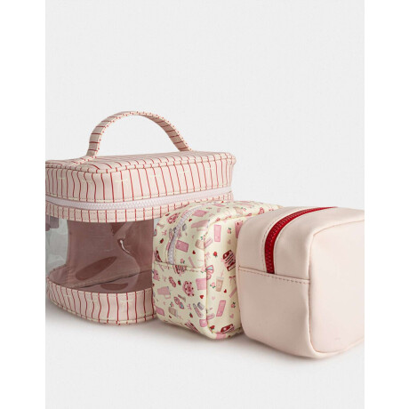 Set De Portacosméticos Estampados Estampado Rayas