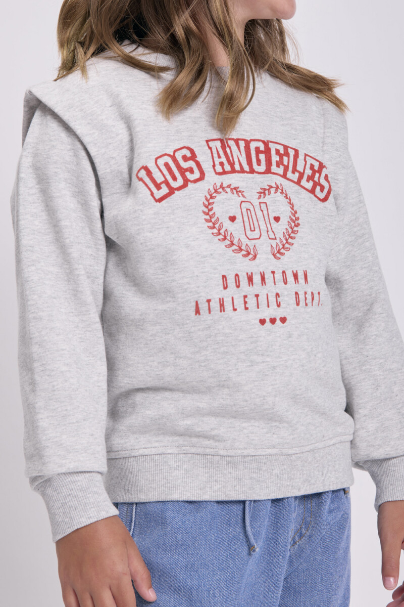 Buzo deportivo con detalle - Gris 